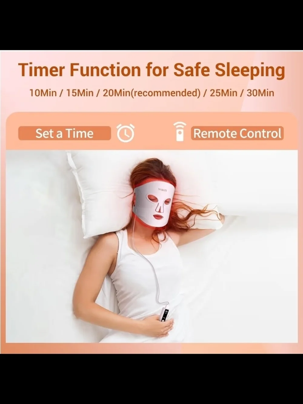 New Red Light Therapy LED Face Mask for Women
